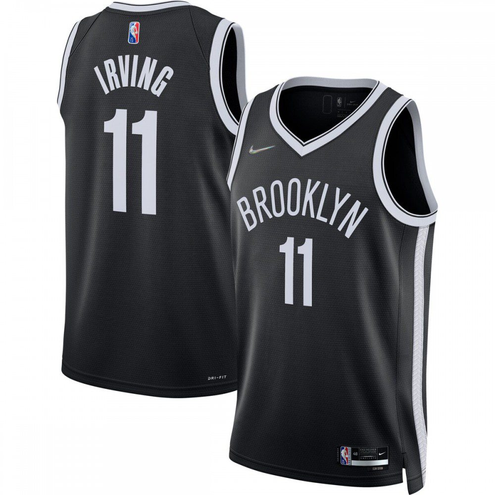 Kyrie Irving Brooklyn Nets 2021/22 Diamond Swingman Jersey - Icon Edition - Black-Pro Kit Vault | Brand New 26/27 Sports Jerseys